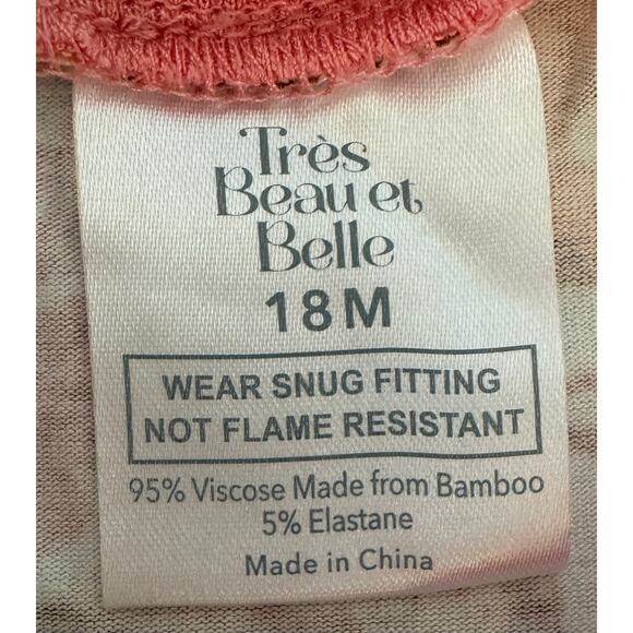Tres Beauet Belle PJs Size 18 Months - Picture 3 of 3